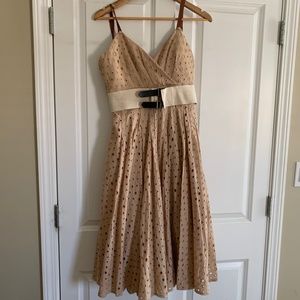 Tan social dress